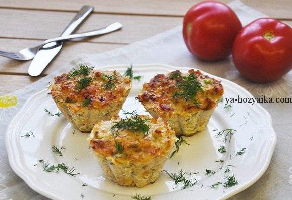 Маффины из индейки с укропом