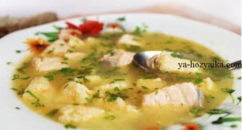 суп рыбный с клецками