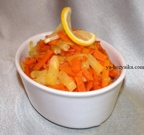 закуска морковь ананасы