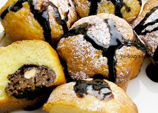 Творожные кексы с начинкой