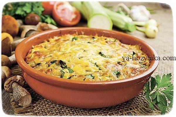 Запеканка «Грибное удовольствие» запеканка, , рецепт, грибная