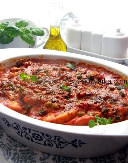 Запеканка с говядиной и цукини