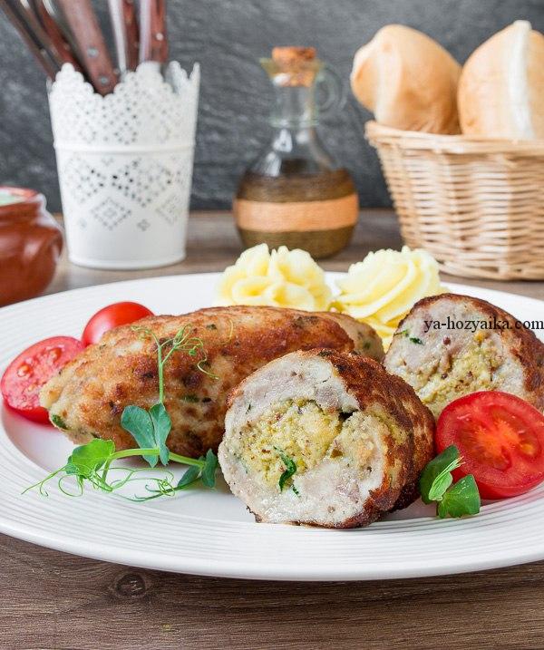 Куриные зразы с пикантной начинкой