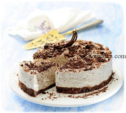 Торт Stracciatella на шоколадном корже торт, домашняя выпечка, рецепт