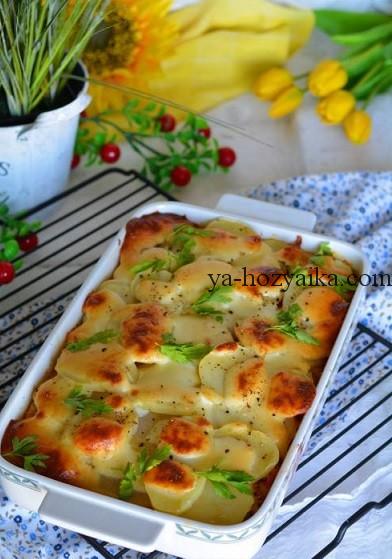Картофельная запеканка с курицей