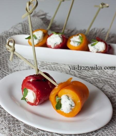 закуска из перца и сыра