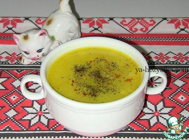 Суп-пюре из брокколи и груши