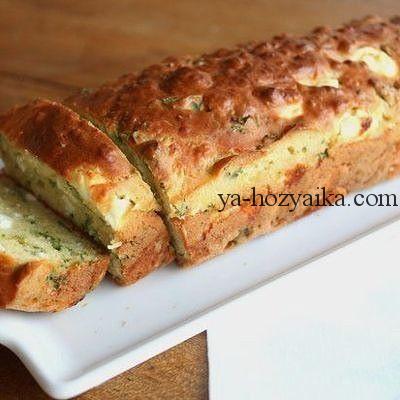 Кекс с болгарским перцем и сыром фета