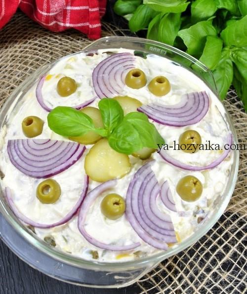 Картофельный салат с тунцом