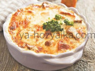 жульен с лисичками и курицей